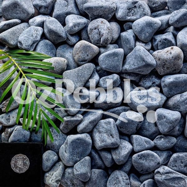 Charcoal Black 20-50mm Tumbled Pebble