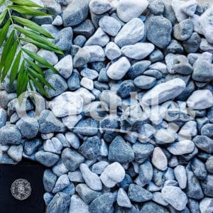 Blue Grey Black 20-40mm Tumbled Pebble